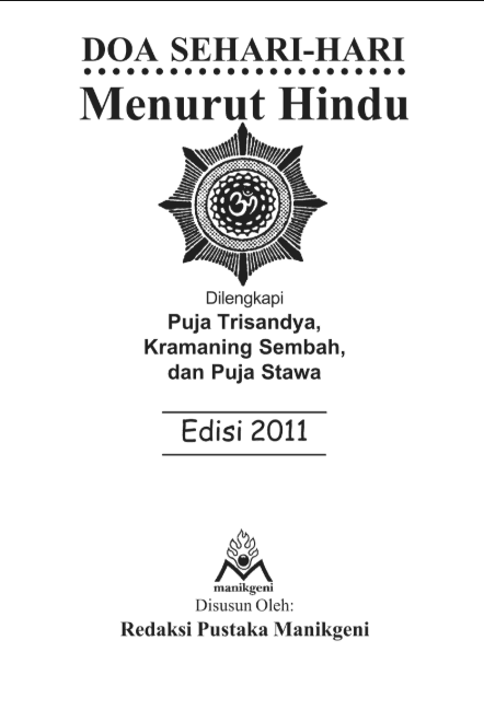 DOA SEHARI-HARI UNTUK HINDU